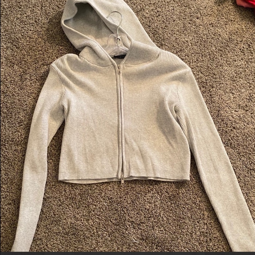 brandy zipped sweater
